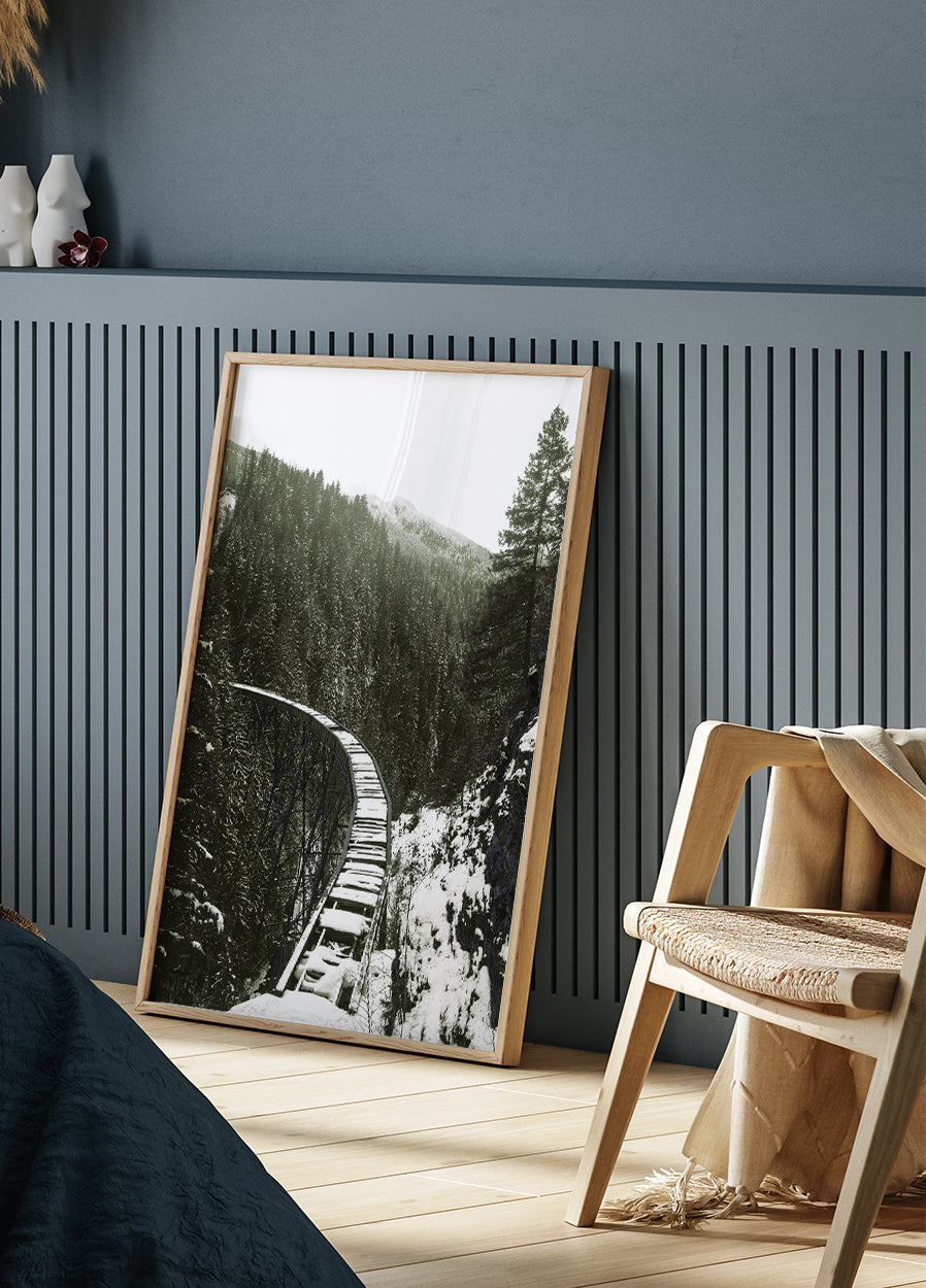 Winter Railroad Poster - Posterbox.dk