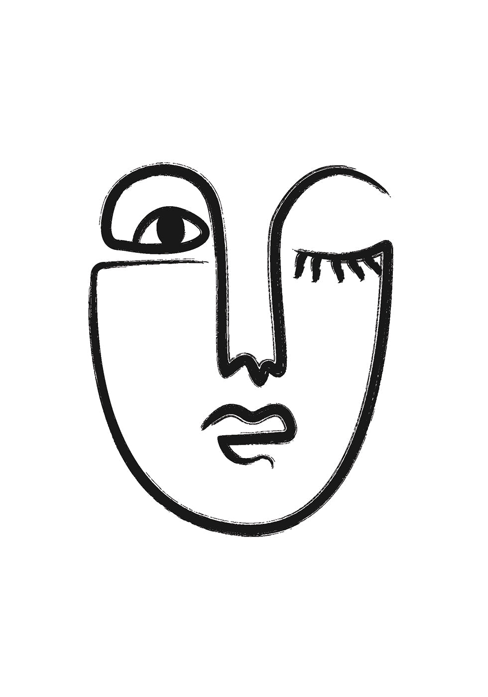 Woman Face Poster - Posterbox.dk