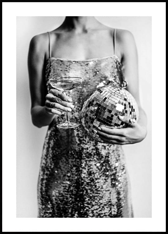 Luxury Fashion Champagne Poster - Posterbox.dk