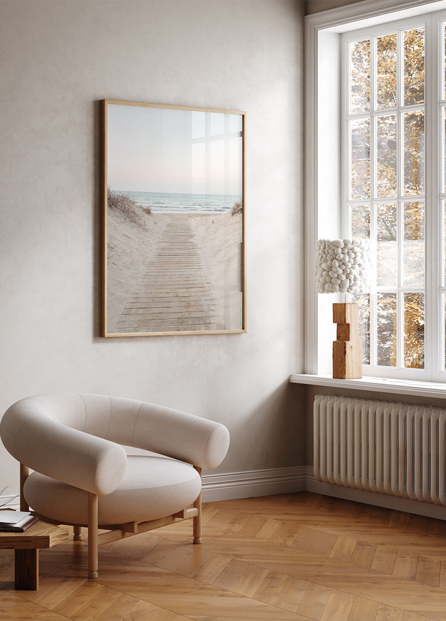 Wooden Path To The Beach Poster - Posterbox.dk