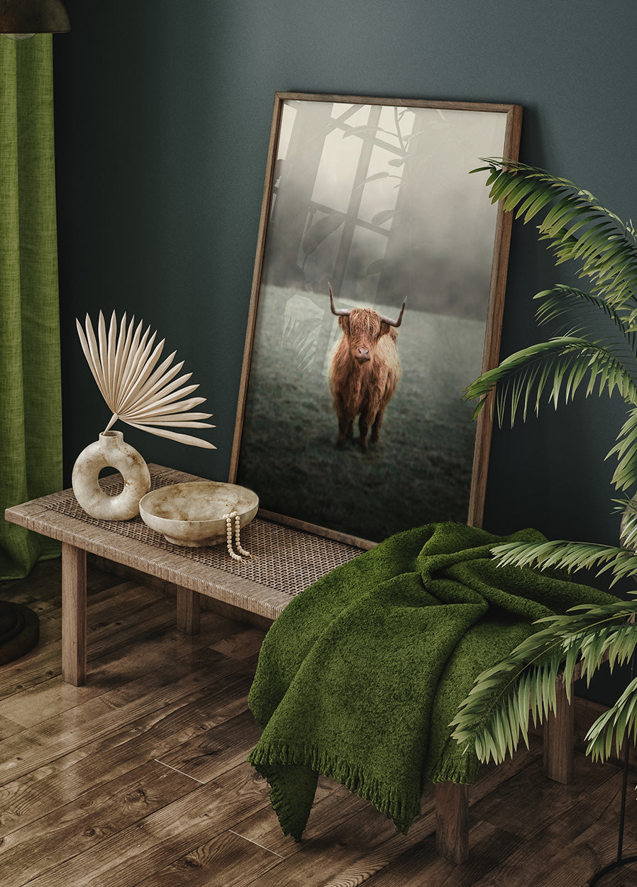 Yak in The Field Poster - Posterbox.dk