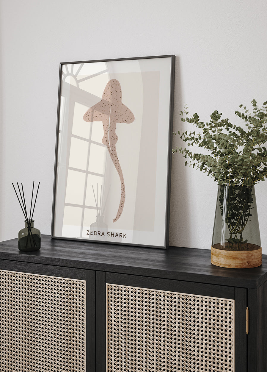 Zebra Shark Poster - Posterbox.dk