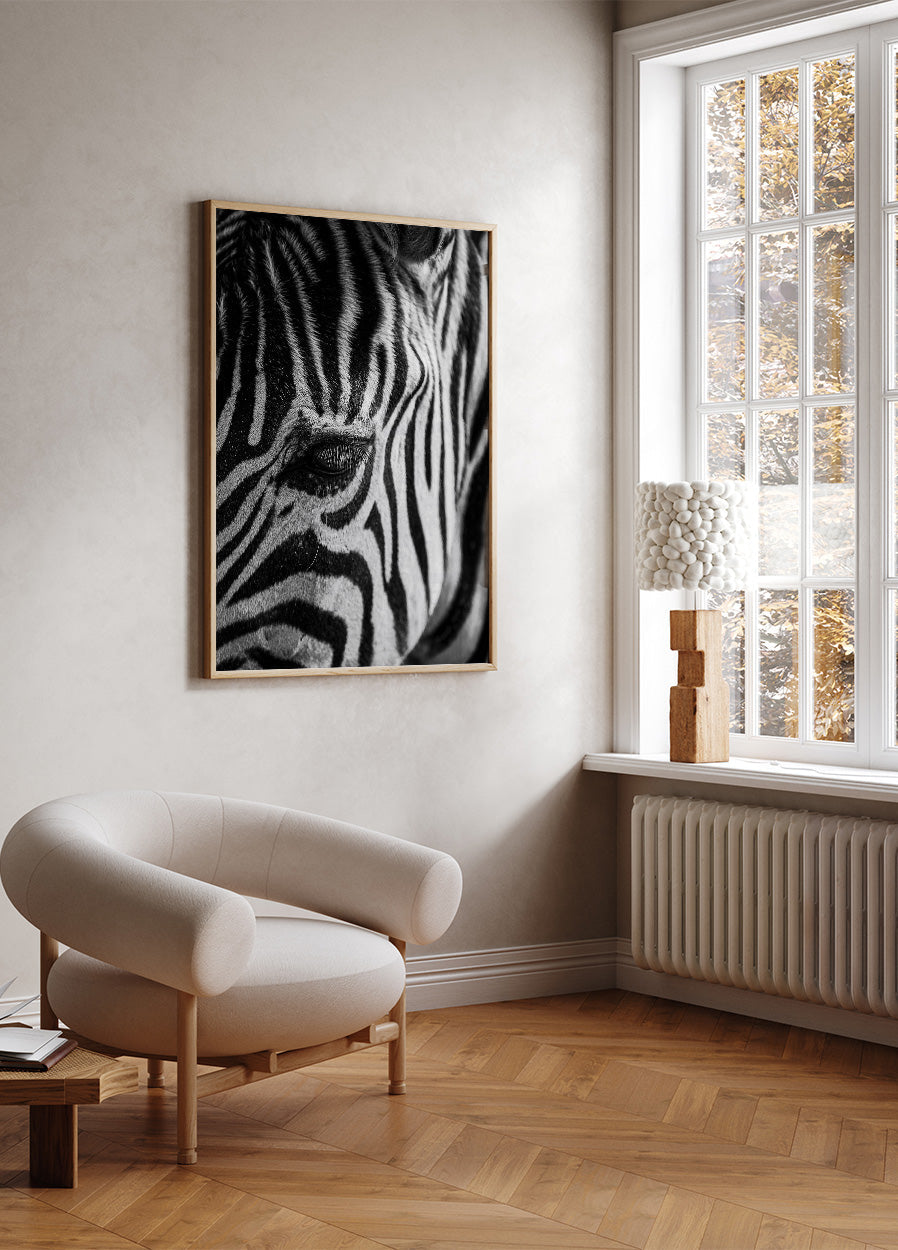 Zebra Eye Poster - Posterbox.dk