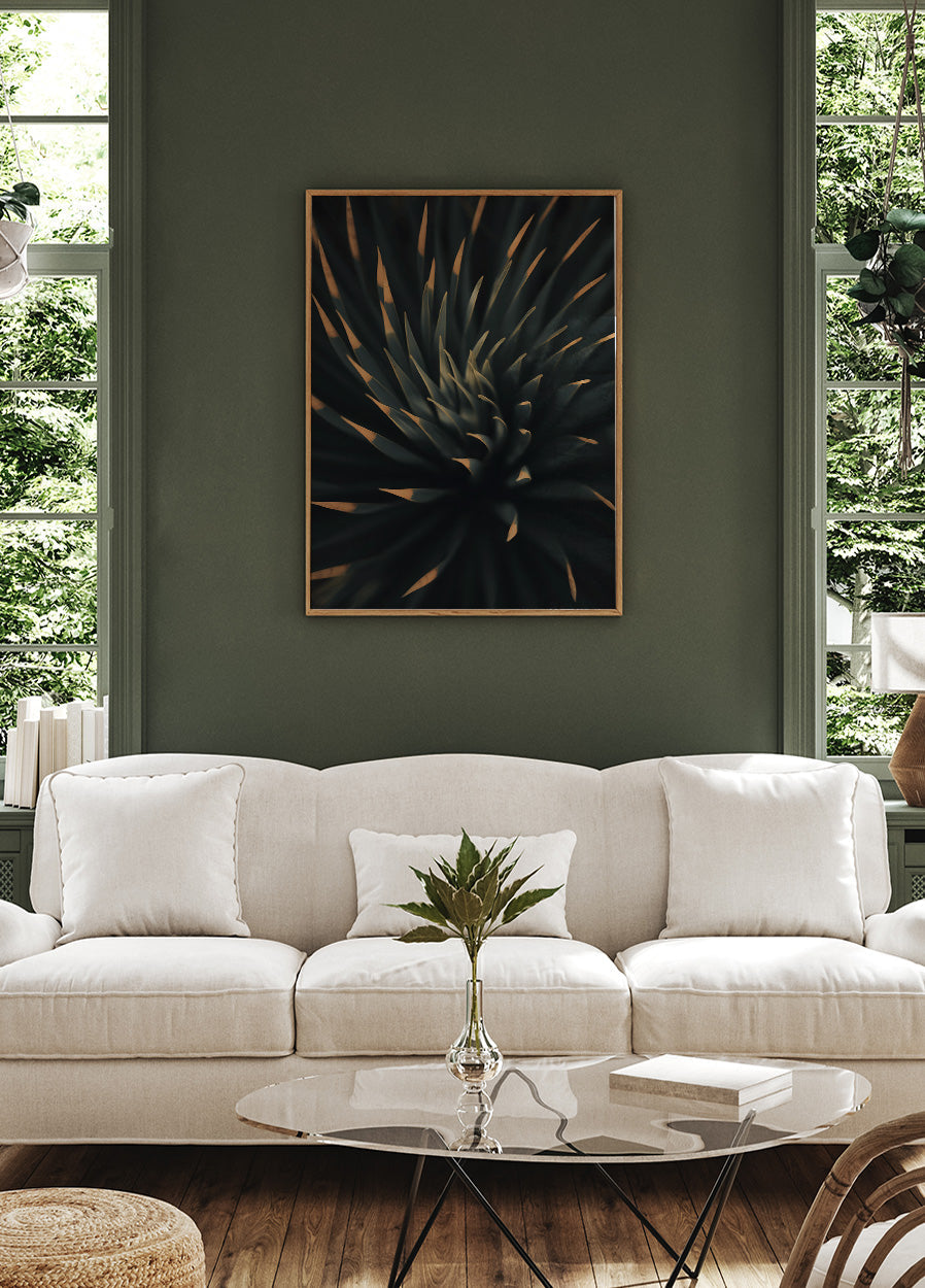 Spiral Plant Texture Poster - Posterbox.dk