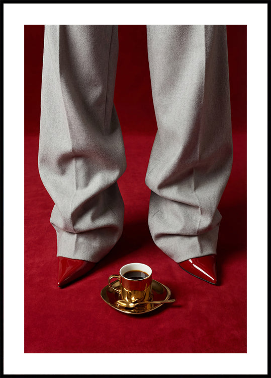 Red Shoes and Coffee (NEW) - Posterbox