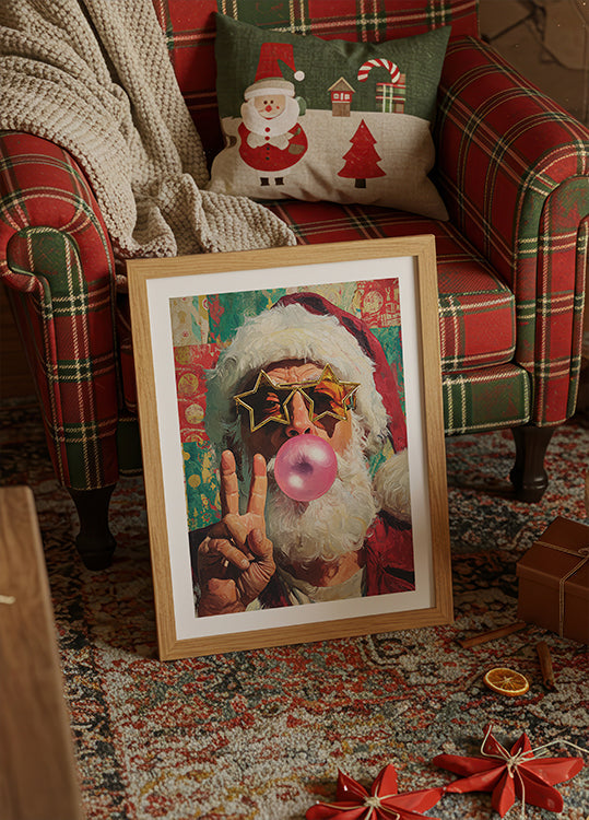 The Cheerful Santa Claus Plakat - Posterbox