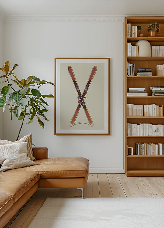 Wooden Skis Plakat - Posterbox