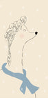 Poodle in the Snow Plakat - Posterbox