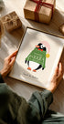 Dressed up for Christmas Festive Penguin Plakat - Posterbox