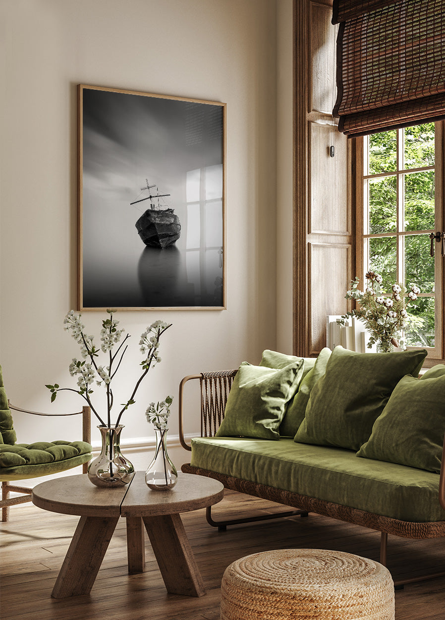 An Old Ship Stranded Poster - Posterbox.dk