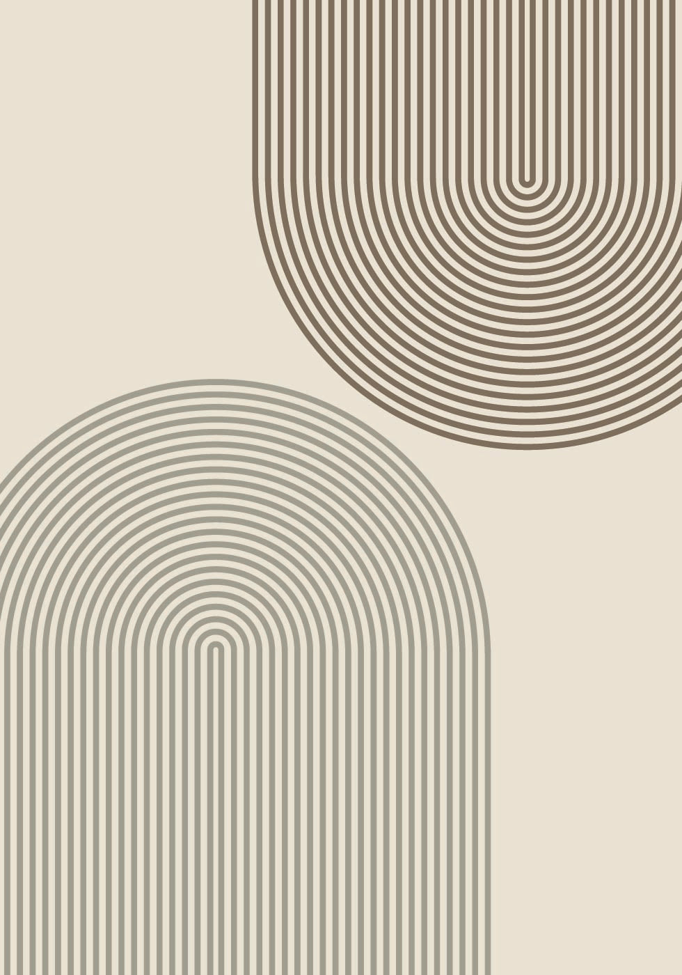 Minimal Arch Lines Poster