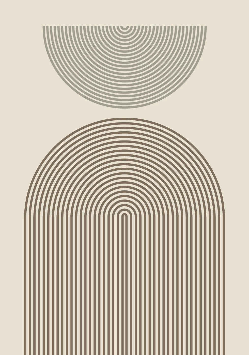 Modern Arch Geometry Poster