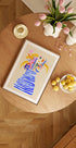 Happy Floral Vase with Stripes (NEW) - Posterbox