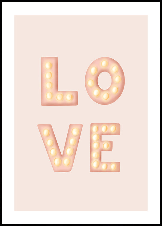 LOVE Light Letters Pink (NEW)