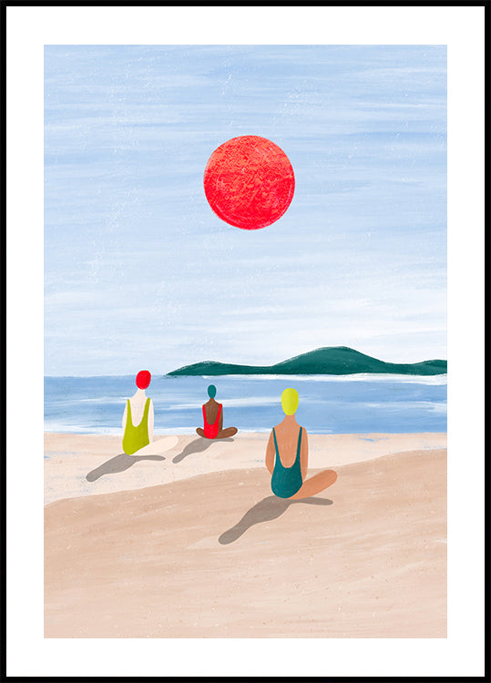 Girls At the Beach - Posterbox