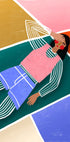 Vibrant Lady Resting - Posterbox