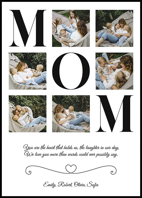 Mom Photo Collage Personalized - Posterbox