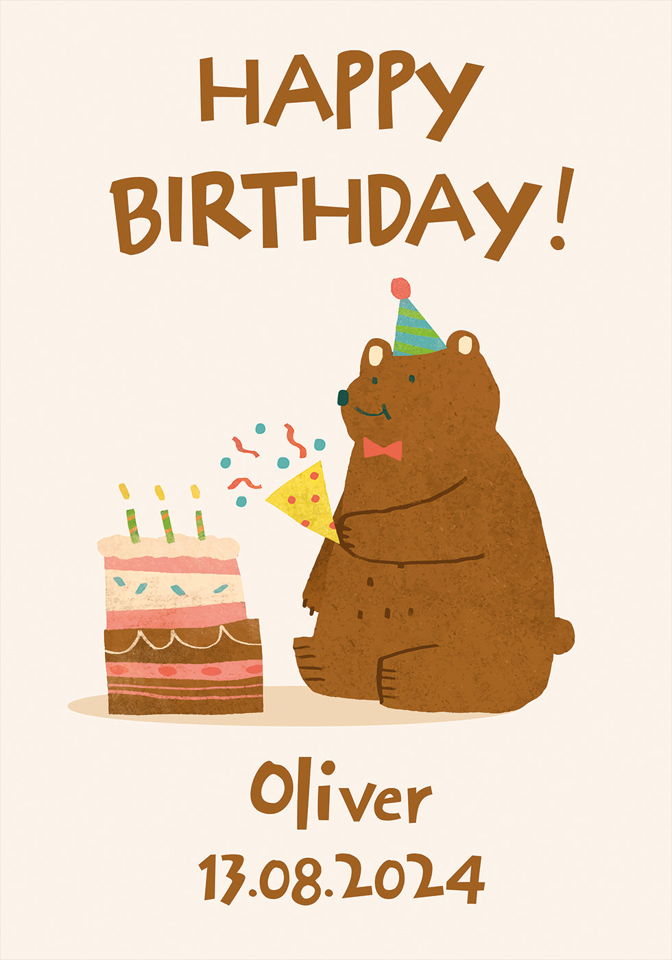 Kids' Birthday Personal Poster - Posterbox