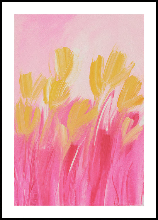 Flowers In Yellow and Pink (NEW) - Posterbox