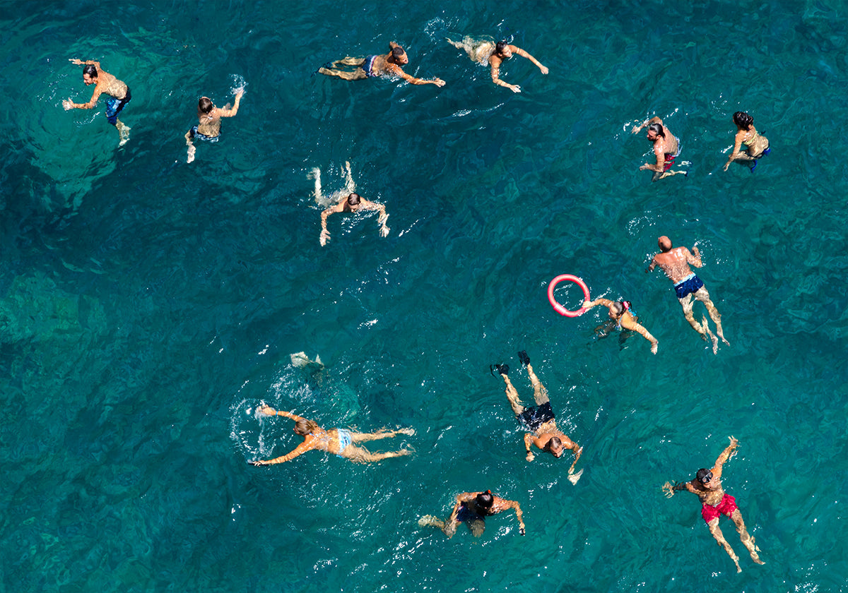 Blue water swim Plakat - Posterbox