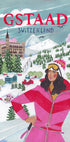 Travel Woman in Gstaad, Switzerland Plakat - Posterbox