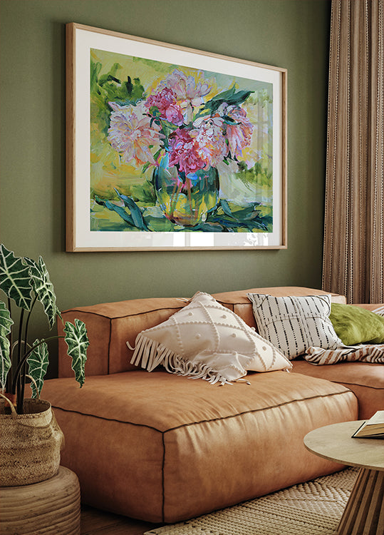 Peonies in a vase (NEW) - Posterbox