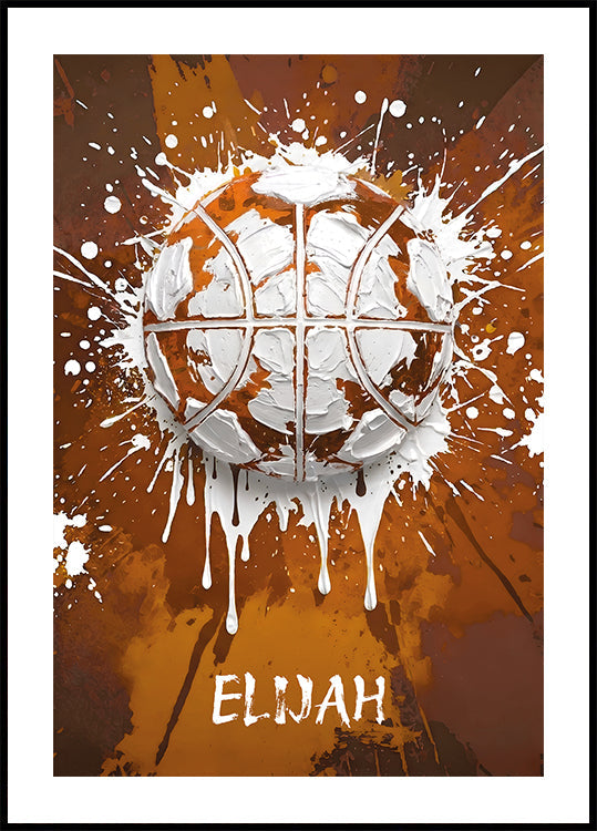 Graffiti Basketball Personal Name - Posterbox
