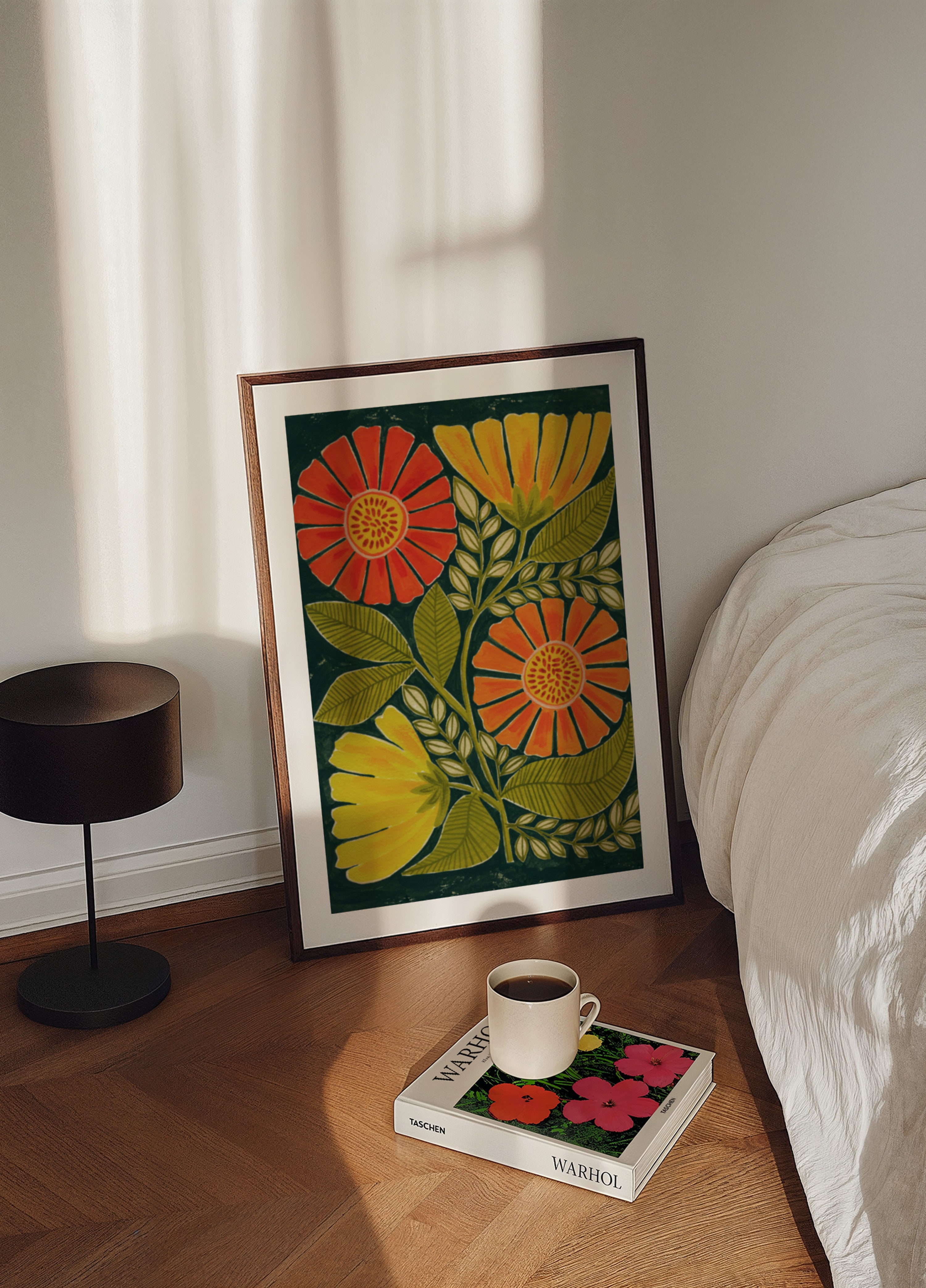 Colorful Folk Flowers