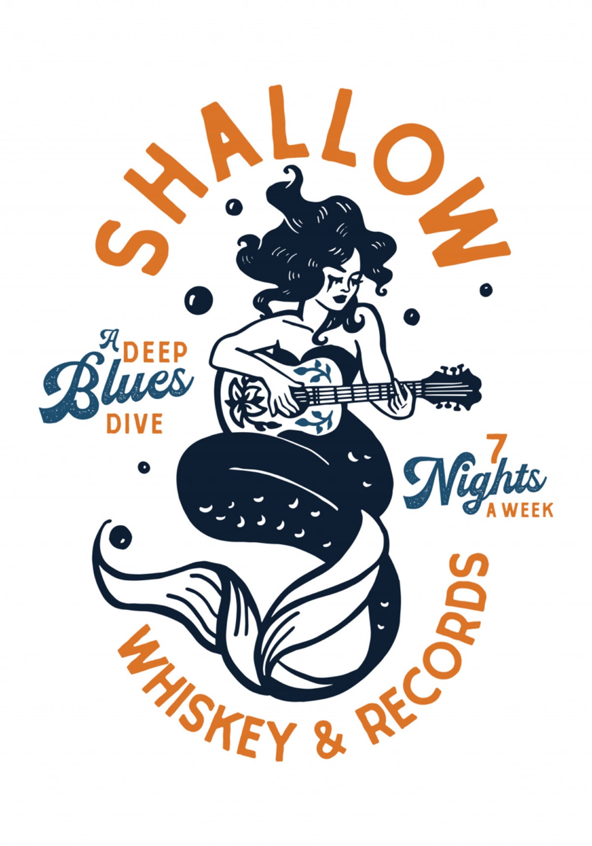 Shallow Whiskey & Records Dive Bar Music Mermaid