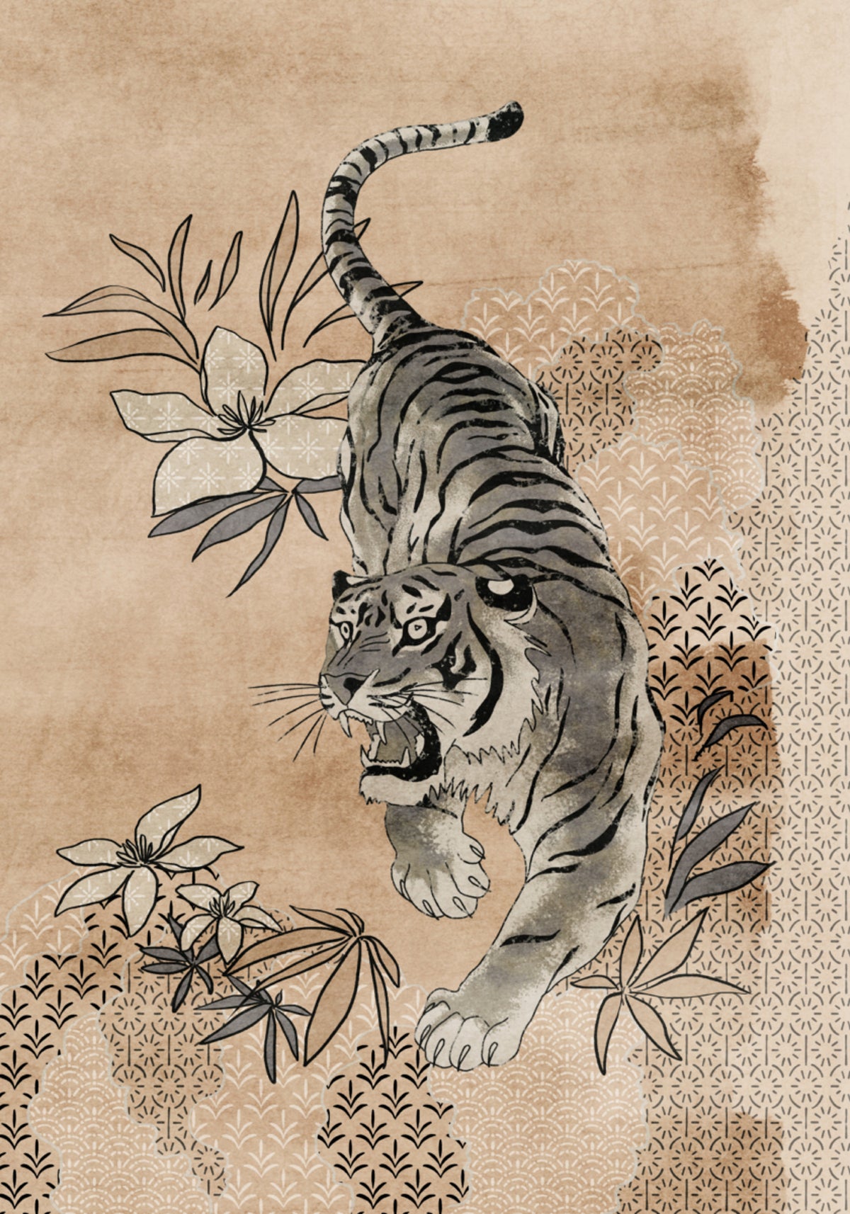 Fierce Sumi Tiger