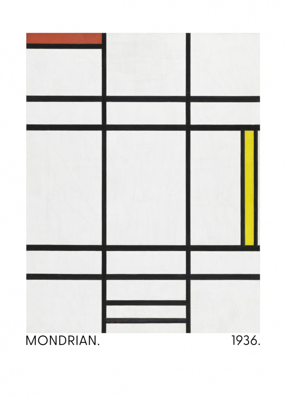 Composition in White, Red, and Yellow 1936