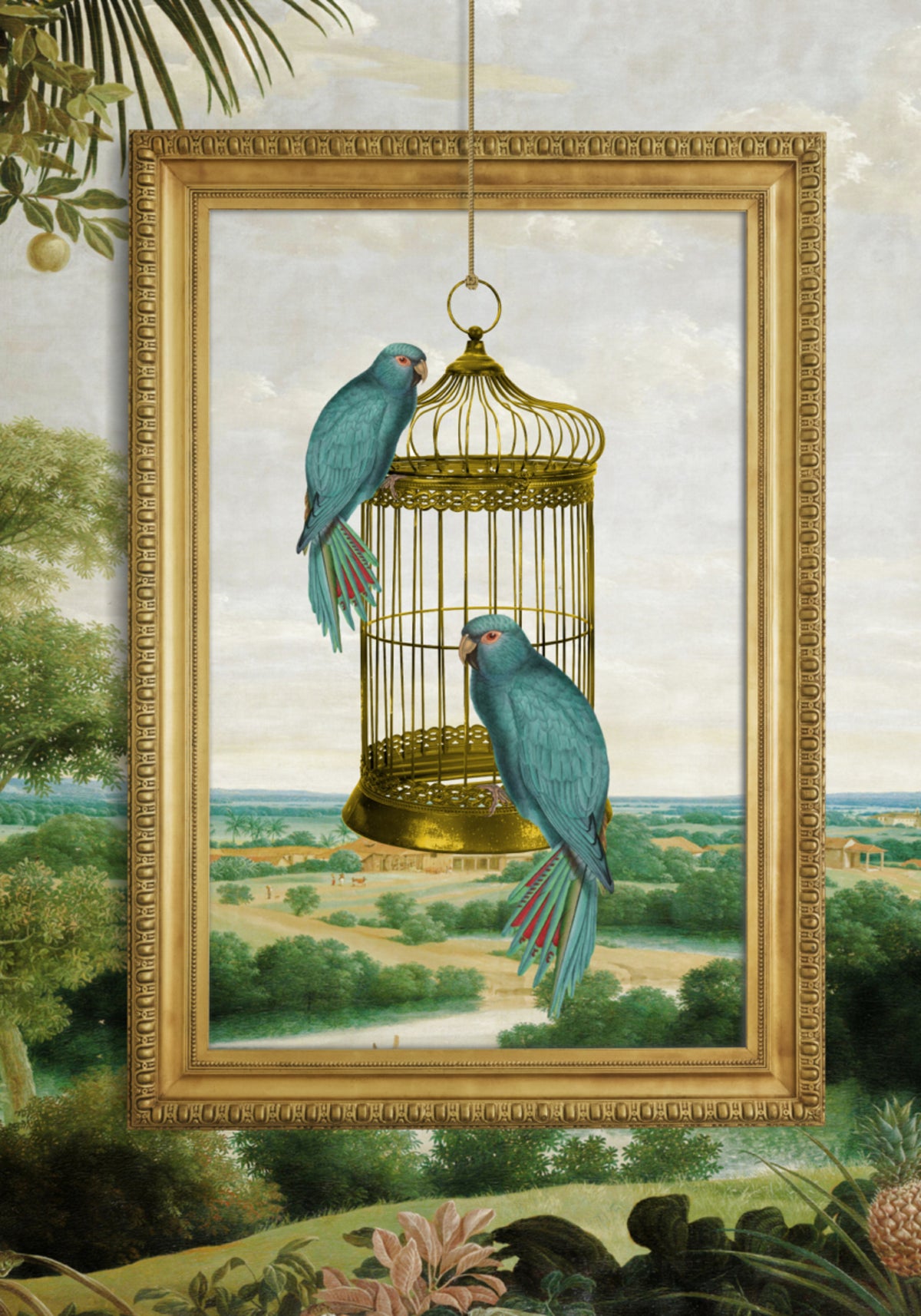Blue Parrot's Golden Cage