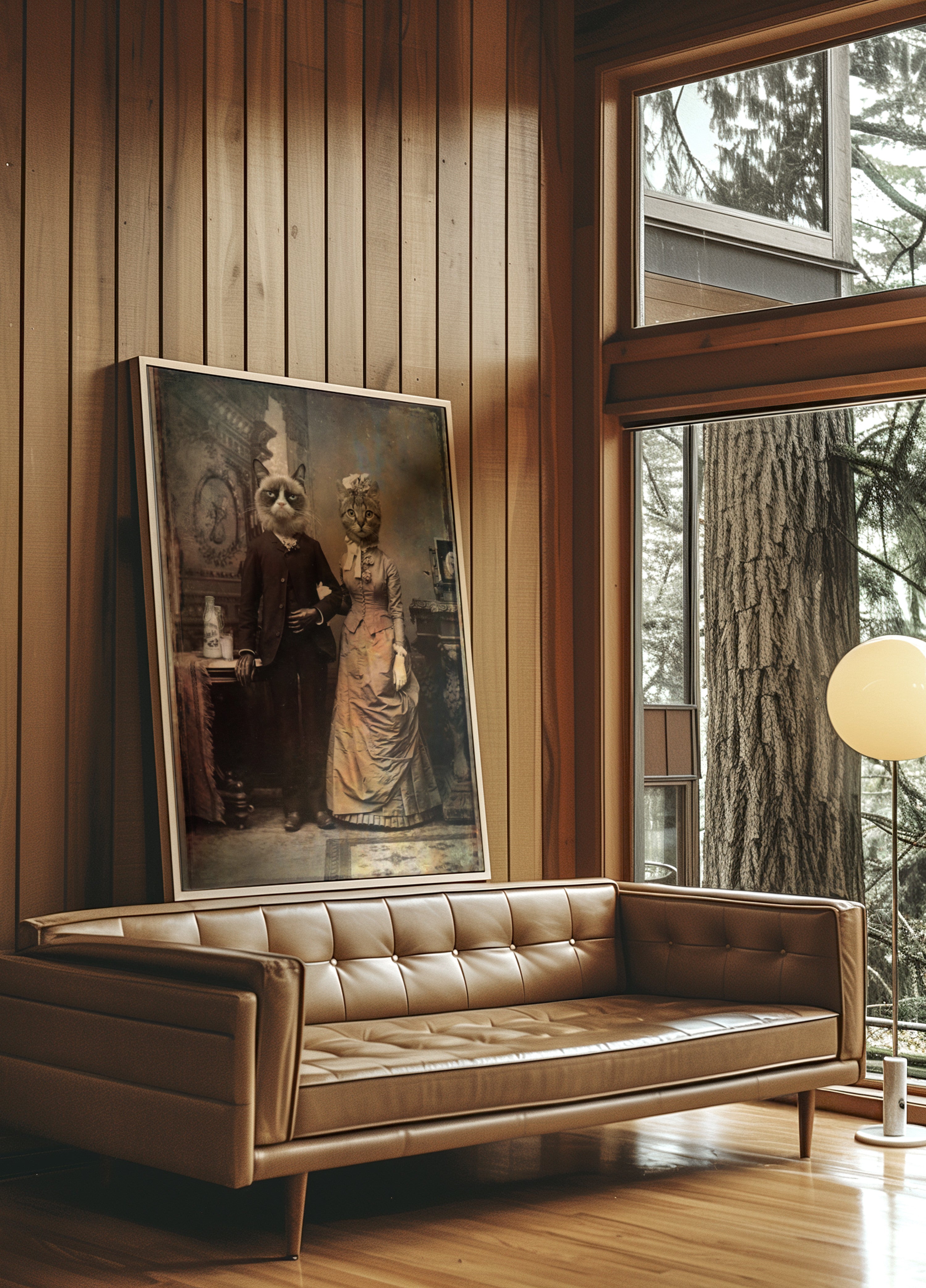 Victorian Cat Couple - Posterbox