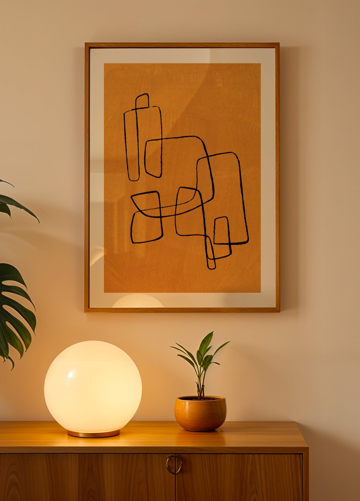 Organic Ocher Lines
