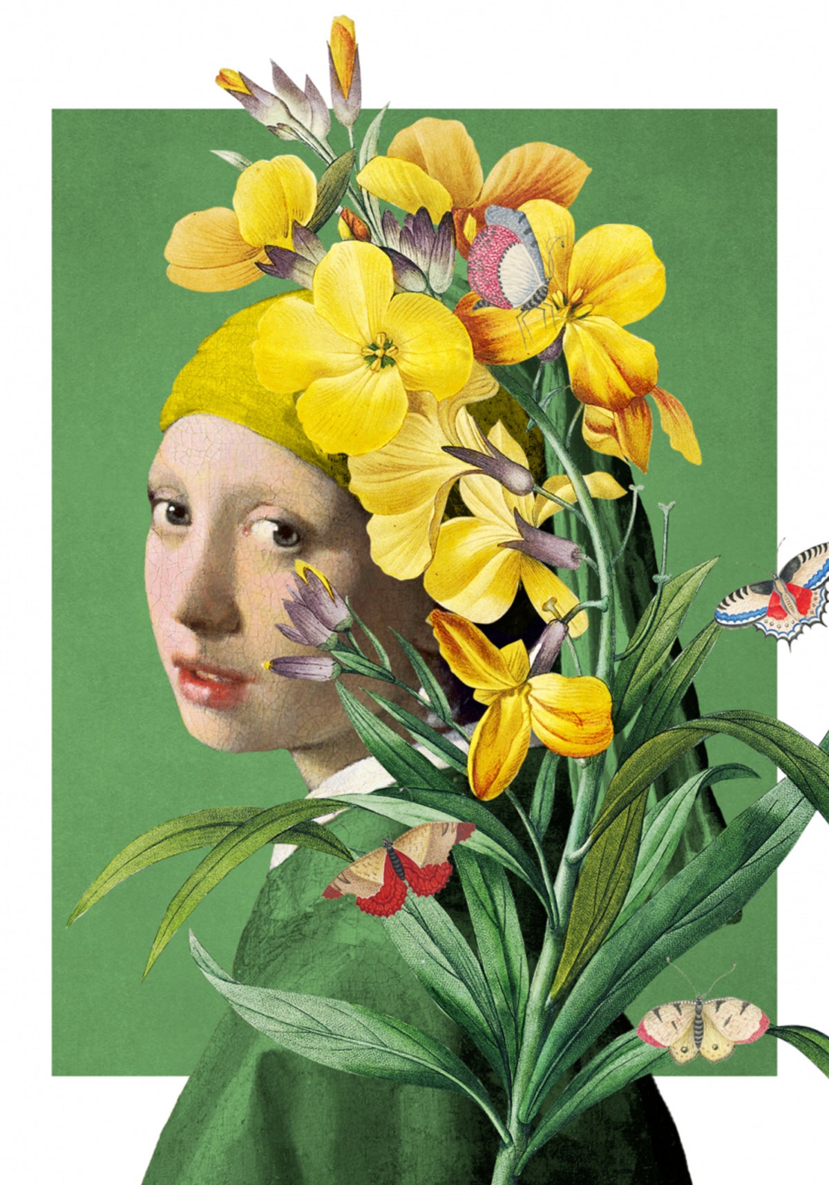 Yellow Floral Portrait