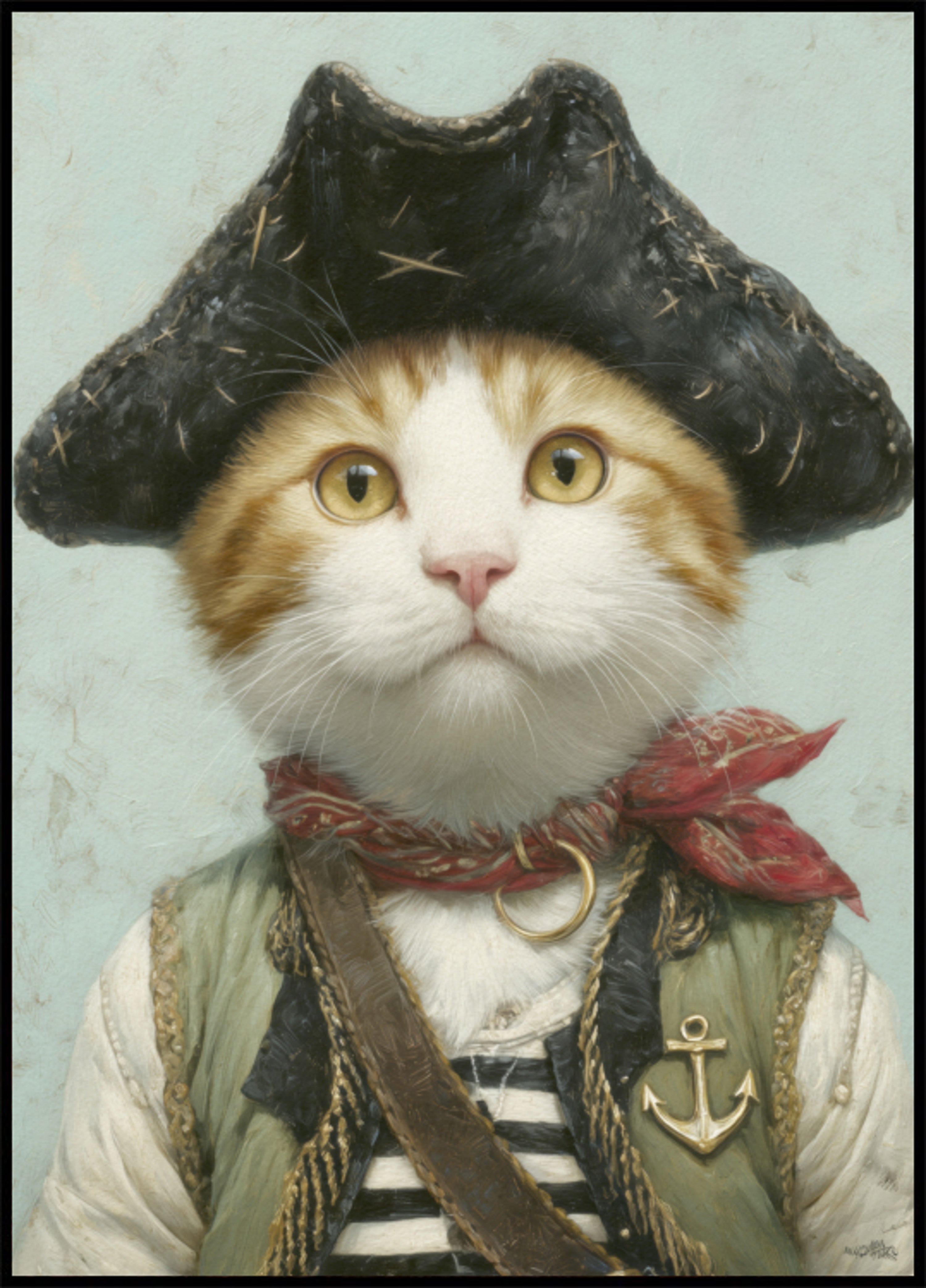 Feline Pirate Captain - Posterbox