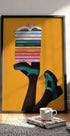 Whimsical Book Lover Feet - Posterbox