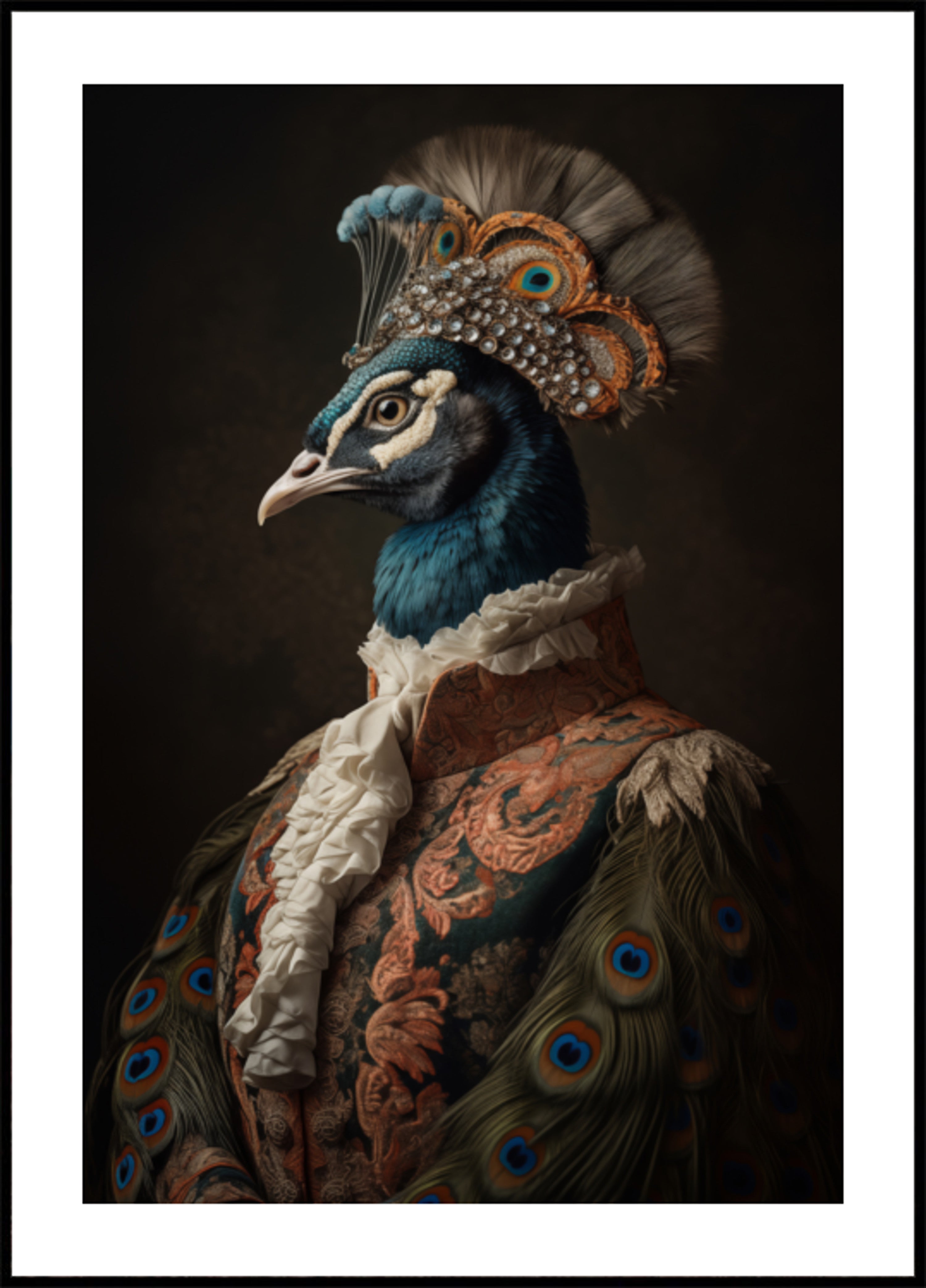Regal Peacock Portrait
