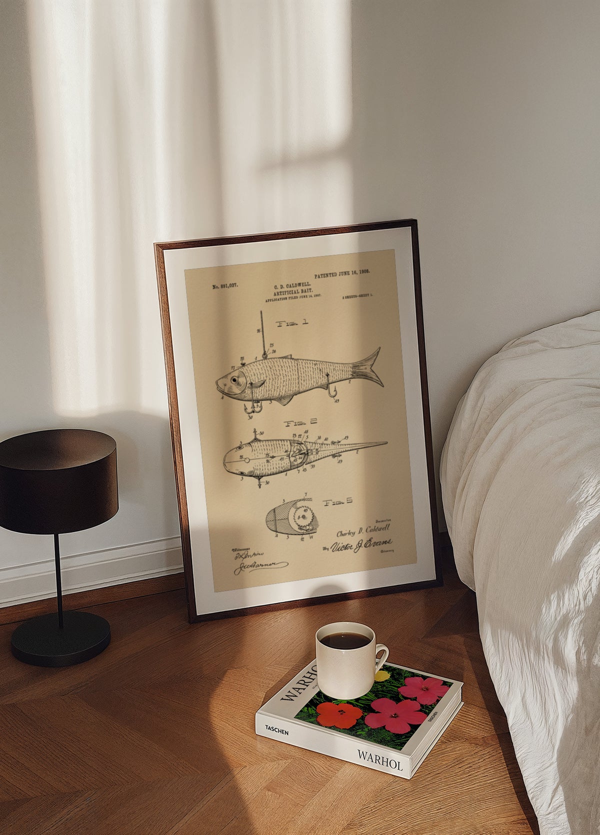 Vintage Fishing Lure Patent - Posterbox