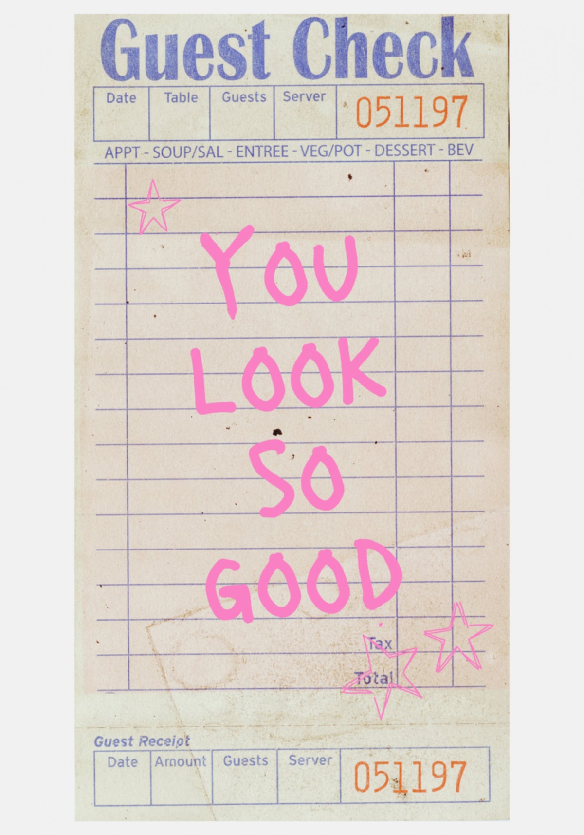 You Look So Good Check
