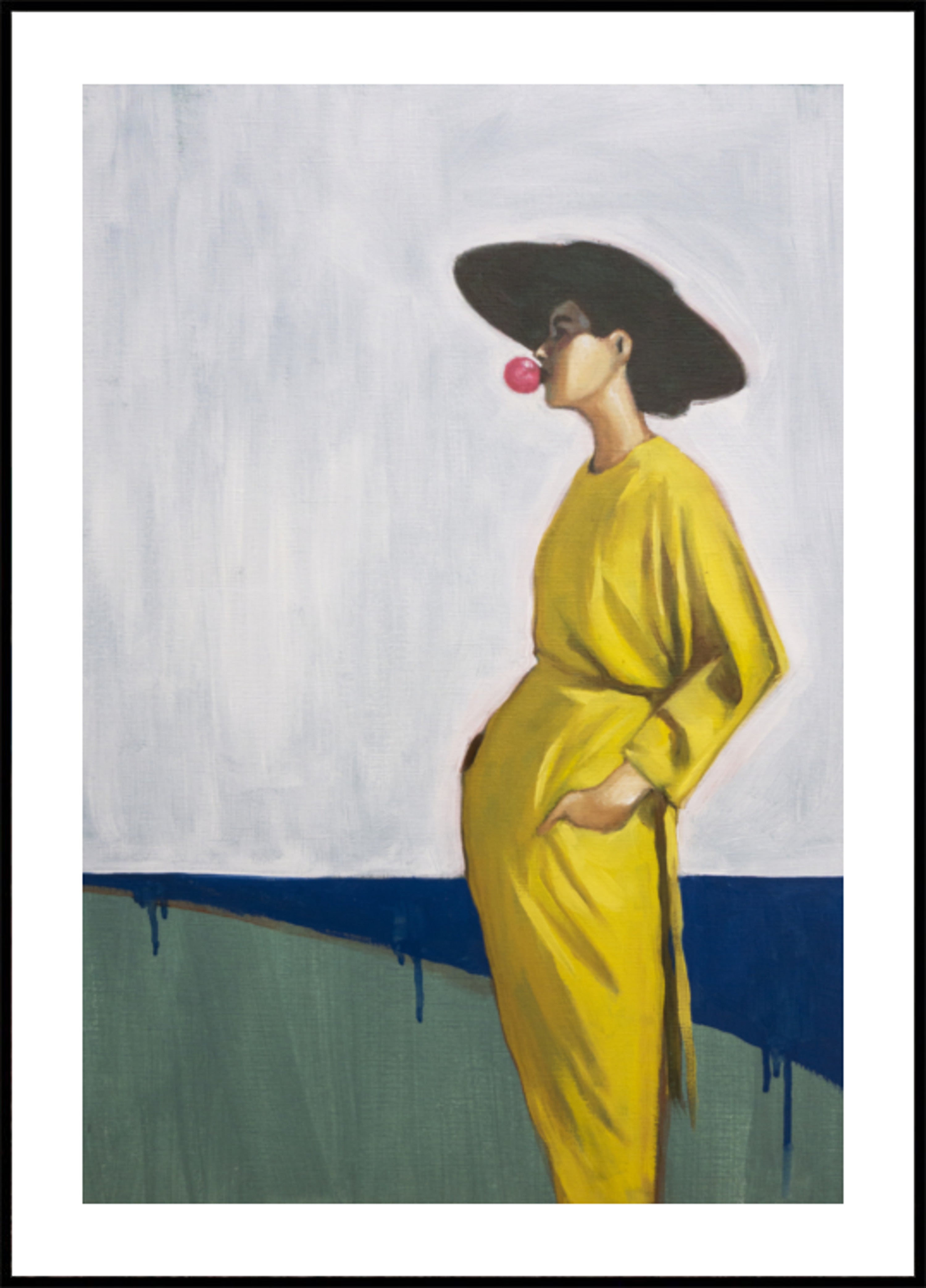 Elegant Woman Pink Bubble