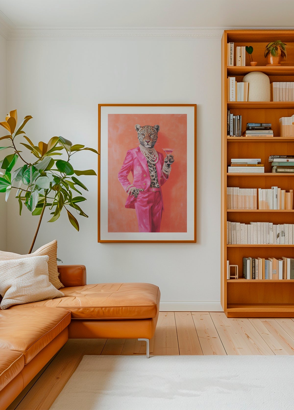 Leopard Pink Suit Martini