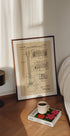 Vintage Guitar Patent Drawing - Posterbox