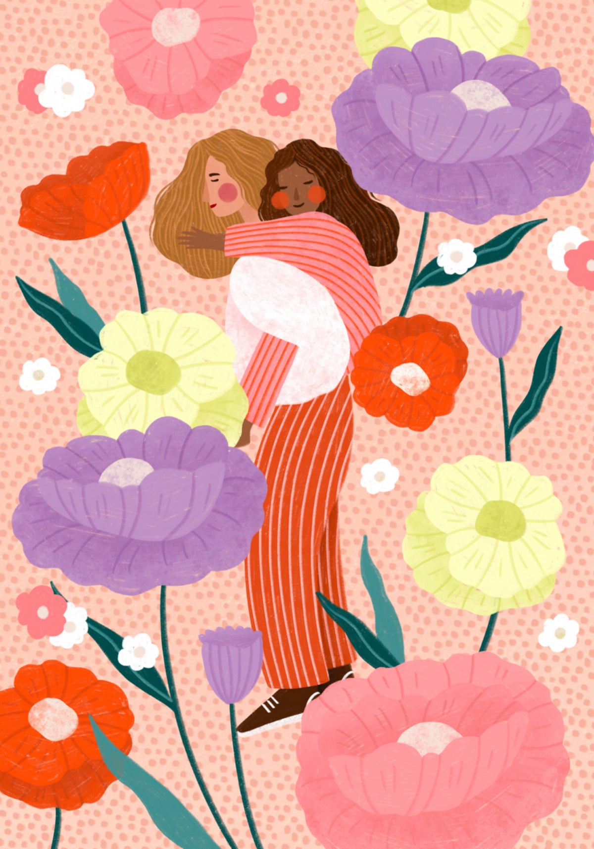 Joyful Floral Embrace
