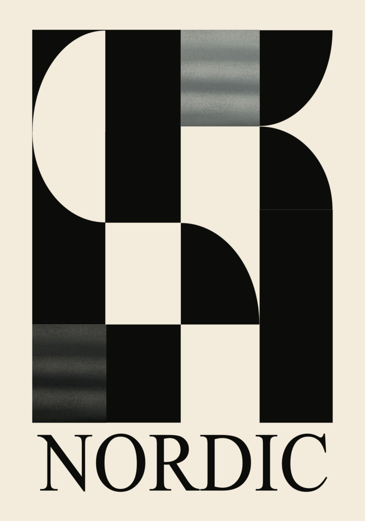 Nordic Geometric Abstract
