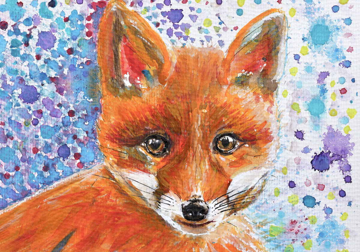 Whimsical Fox Cub
