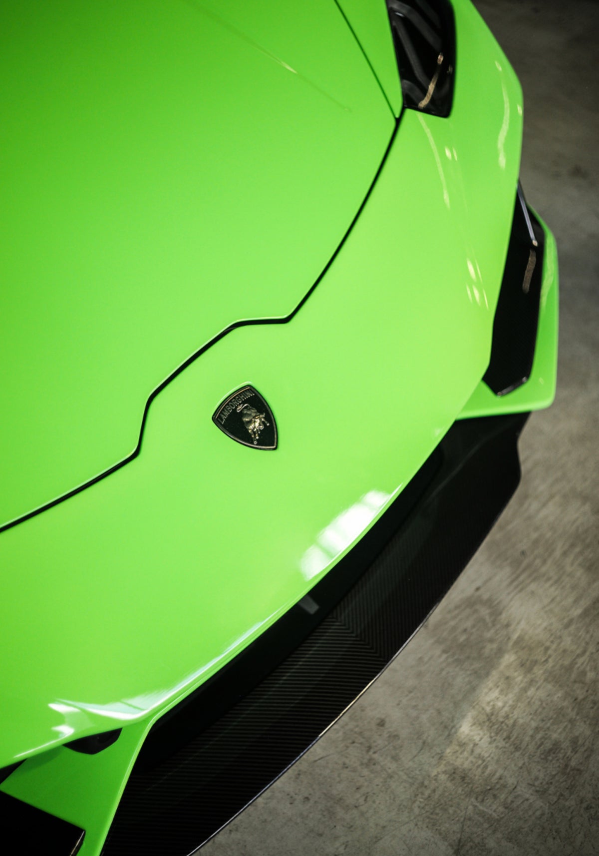 Sleek Green Sports Car