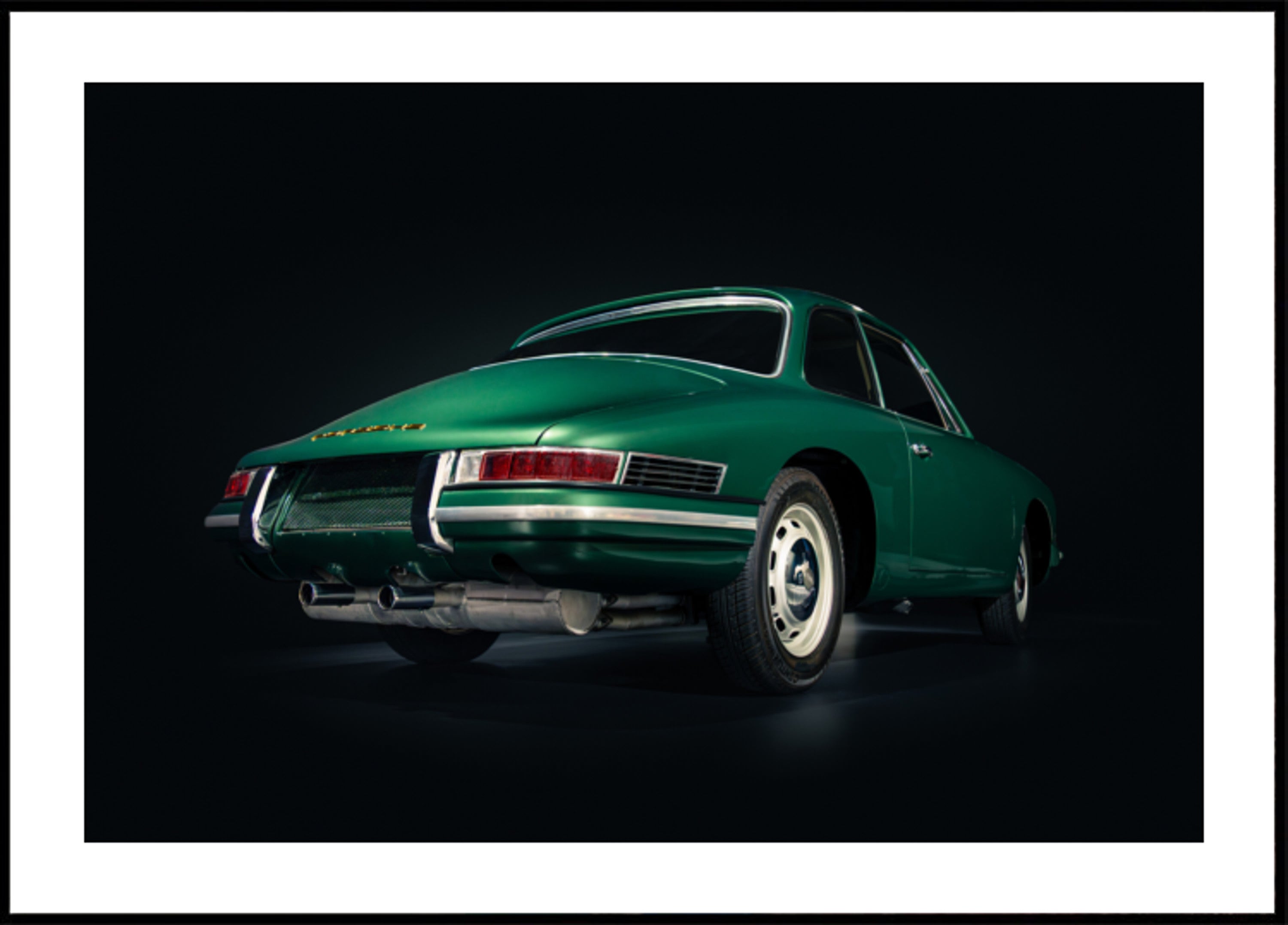 Classic Green Sports Car