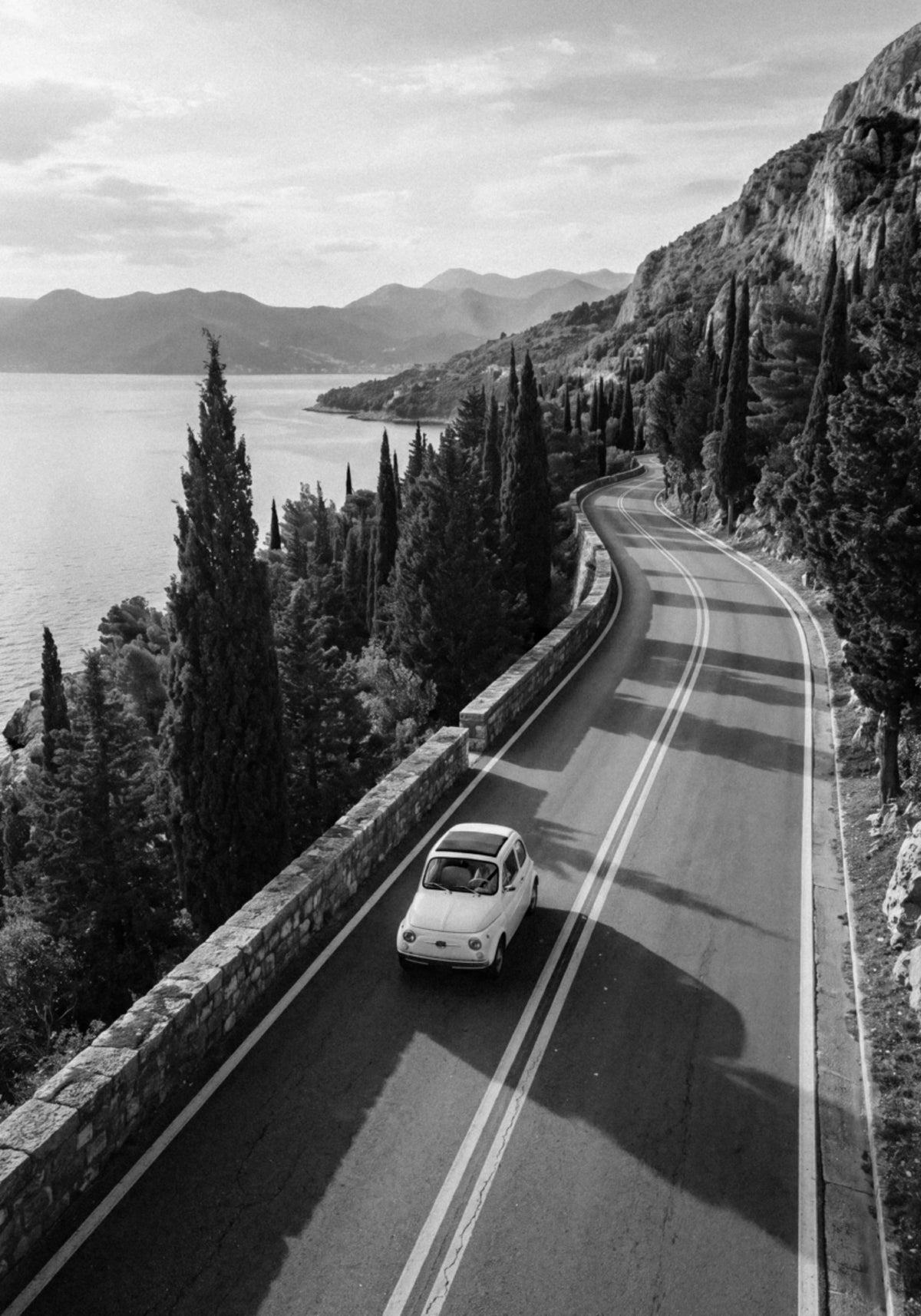 Vintage Car Coastal Drive