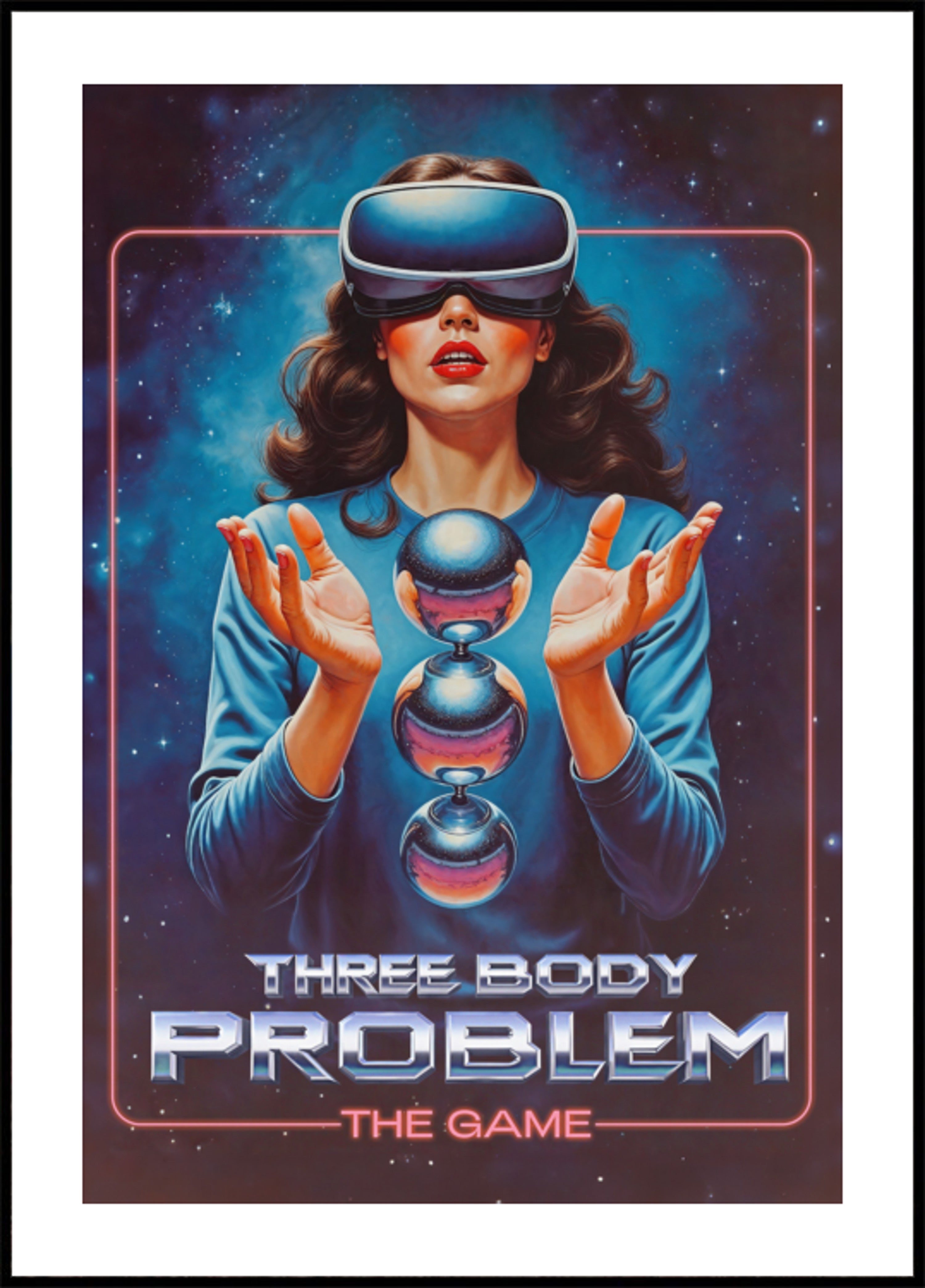 Retro VR Gaming Woman